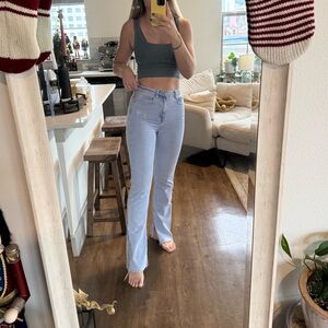 Zara flared jeans denim